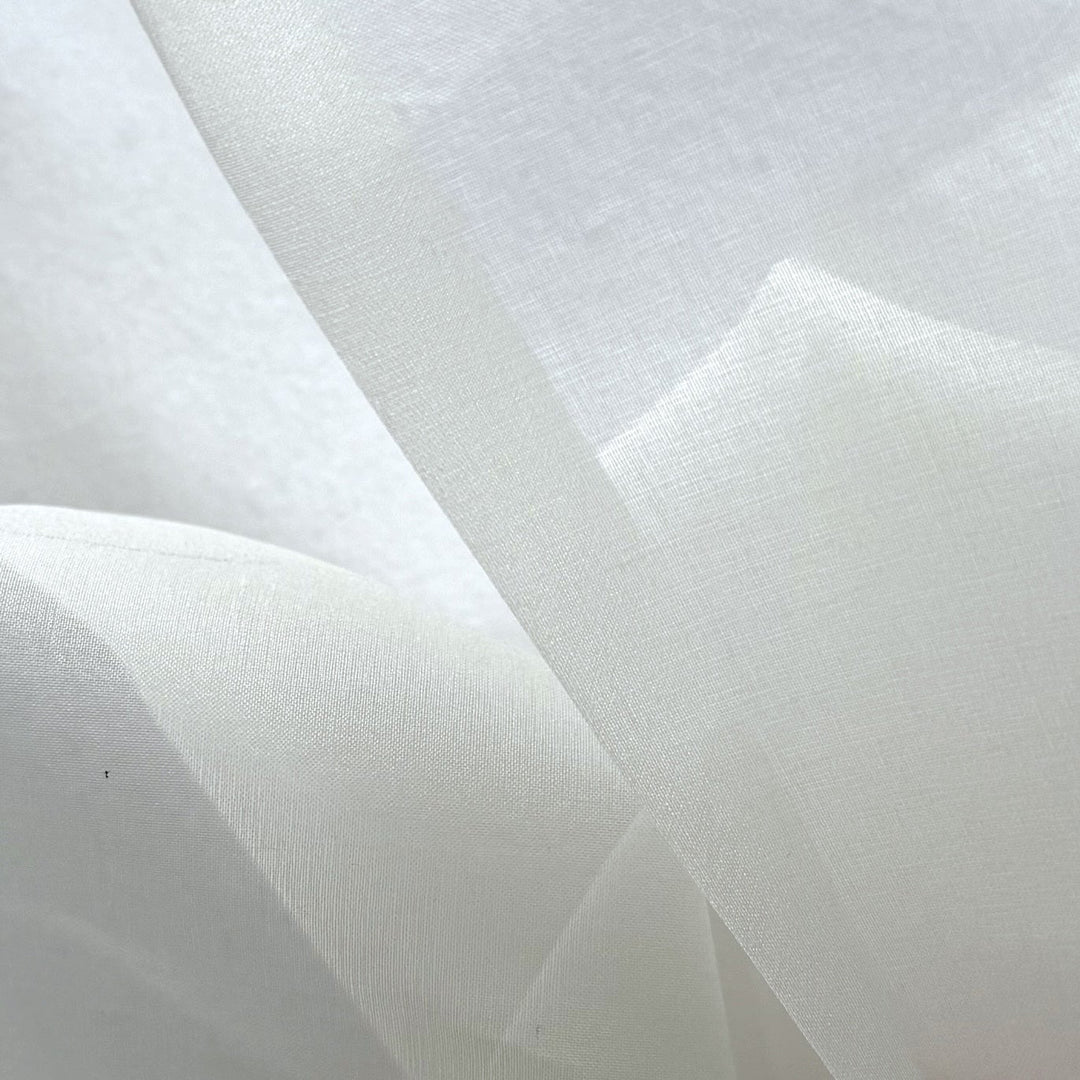 Sheer Dyeable Silk White Silk Organza