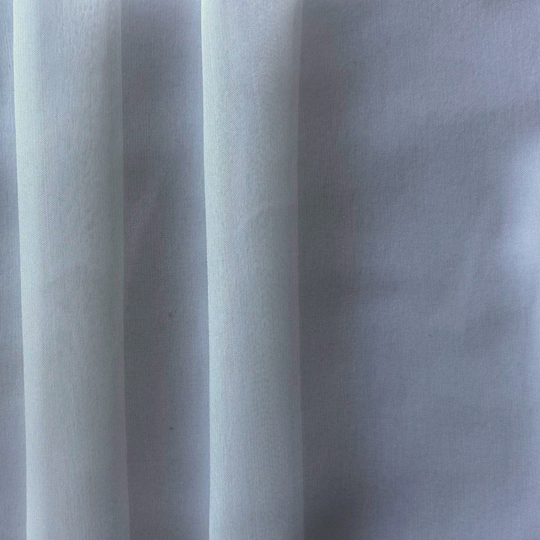 Semi-Sheer Gleaming Pale Ivory Polyester Chiffon
