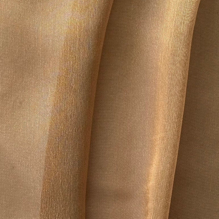 Semi-Sheer Cross-Woven Golden Bronze Polyester Chiffon