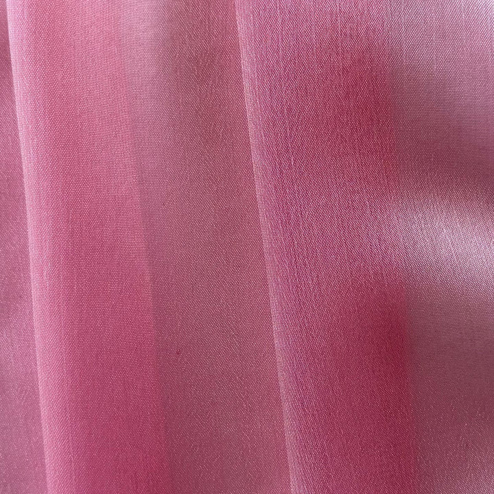 Semi-Sheer Peppermint Pink Two-Tone Polyester Chiffon
