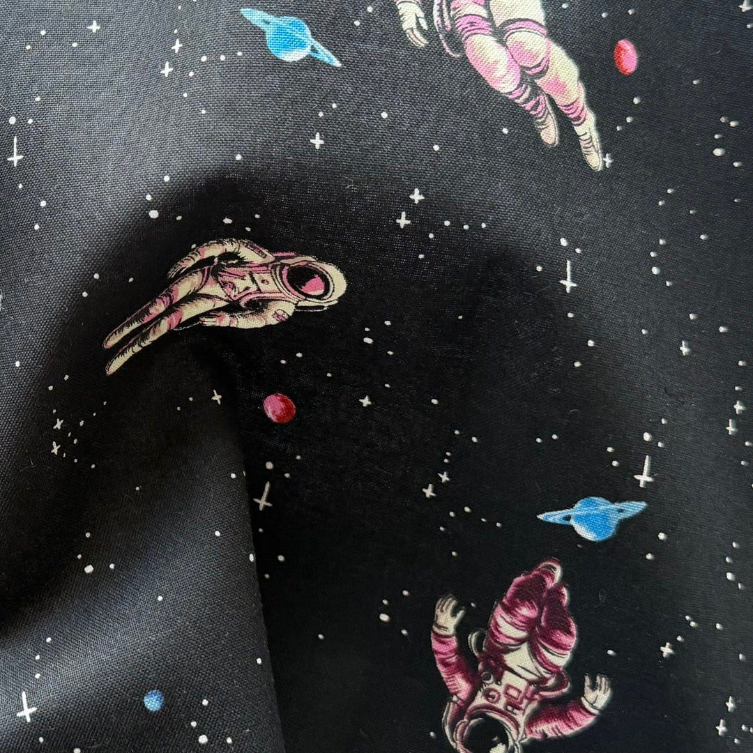 Zero Gravity Black Quilting Cotton (Made in Japan)