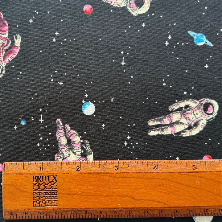 Zero Gravity Black Quilting Cotton (Made in Japan)