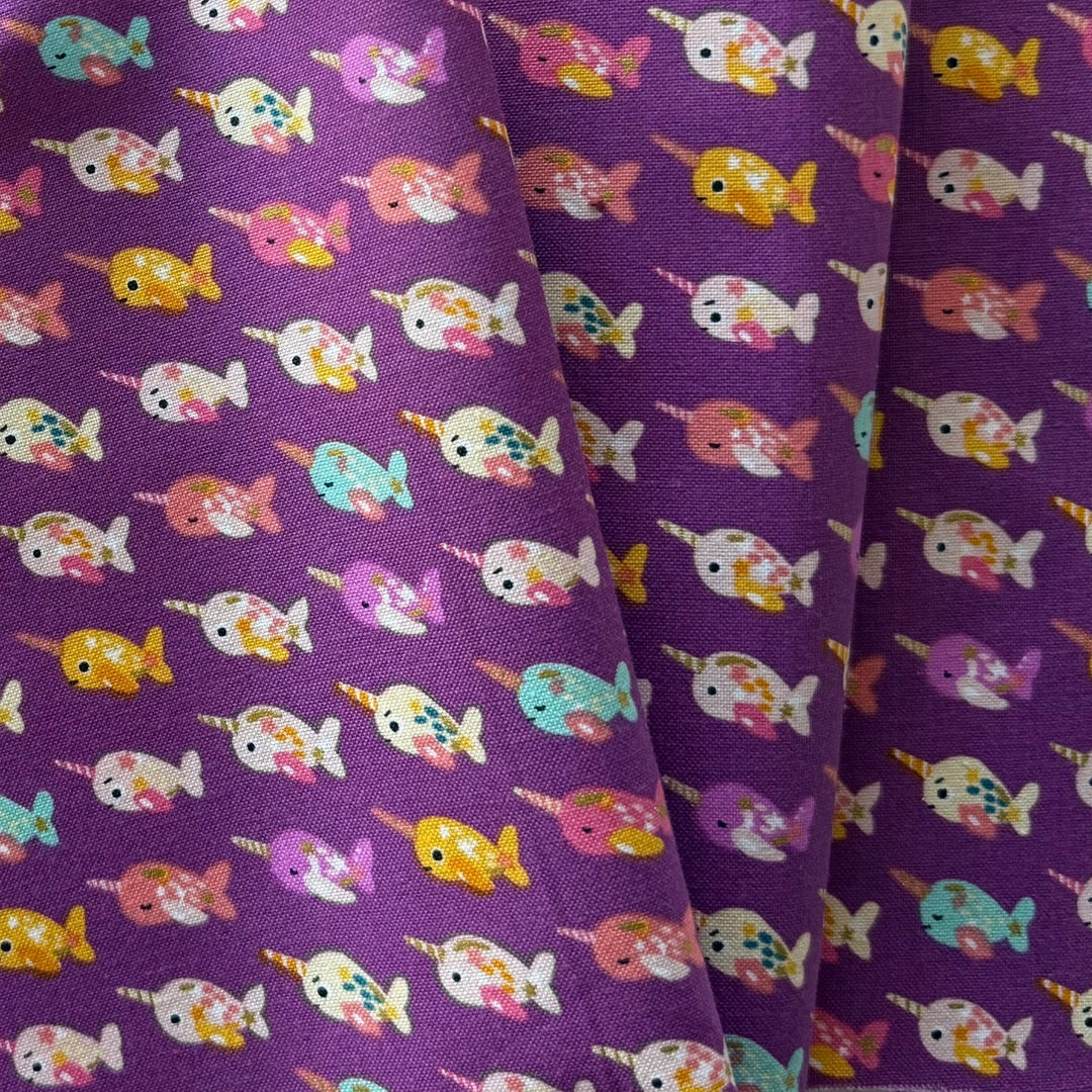 Wanderlust & Ocean Dust Purple Quilting Cotton (Made in Japan)