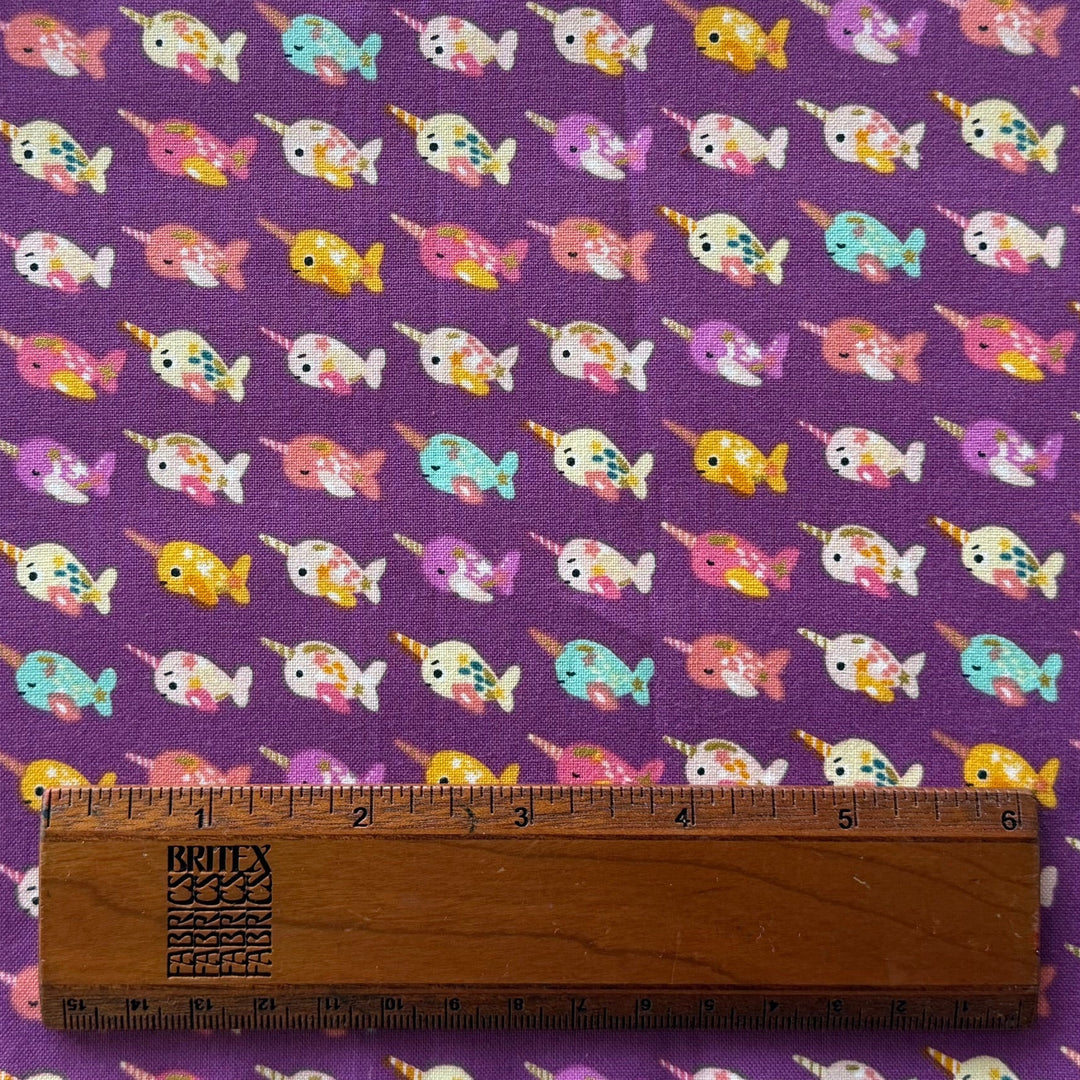 Wanderlust & Ocean Dust Purple Quilting Cotton (Made in Japan)