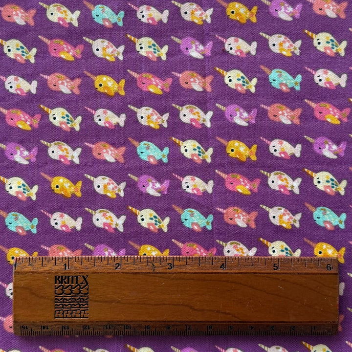 Wanderlust & Ocean Dust Purple Quilting Cotton (Made in Japan)