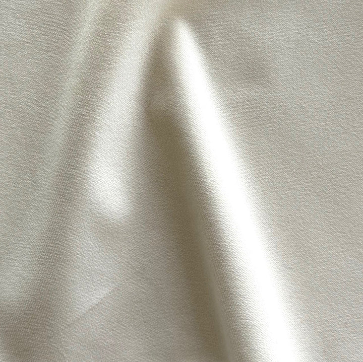 High-End Classic Winter White Fire Retardant Polyester Velvet (Made in Italy)