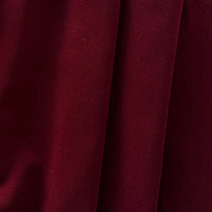 High-End Sangria Wine Fire Retardant Polyester Velvet (Made in Italy)