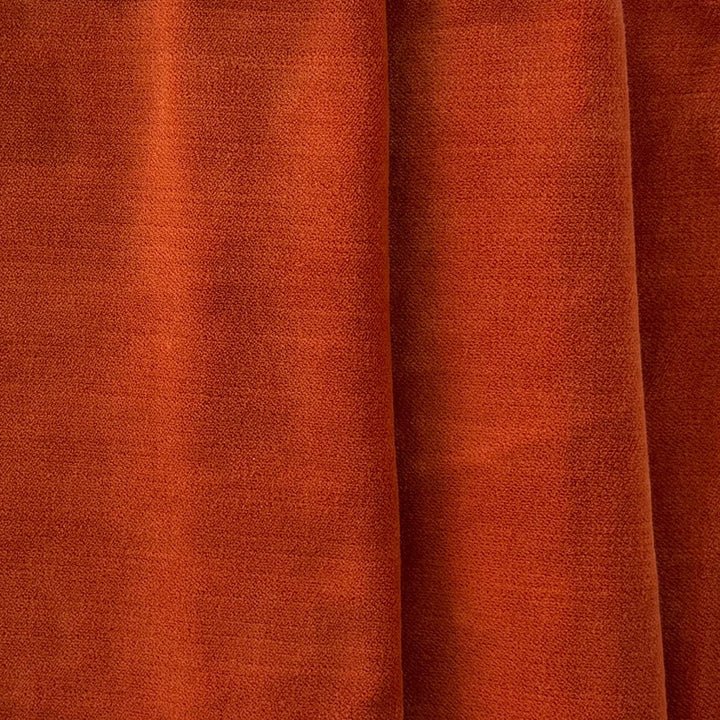 High-End Burnt Orange Fire Retardant Polyester Blend Velvet (Made in Italy)