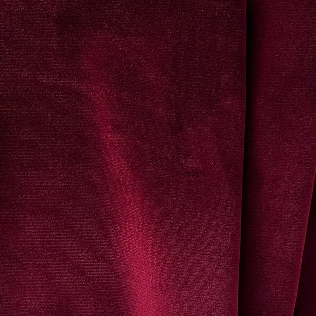 High-End Jeweled Ruby Lush Cotton & Rayon Velvet (Made in Italy)