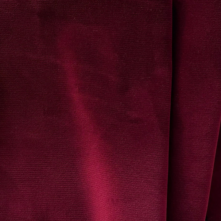 High-End Jeweled Ruby Lush Cotton & Rayon Velvet (Made in Italy)