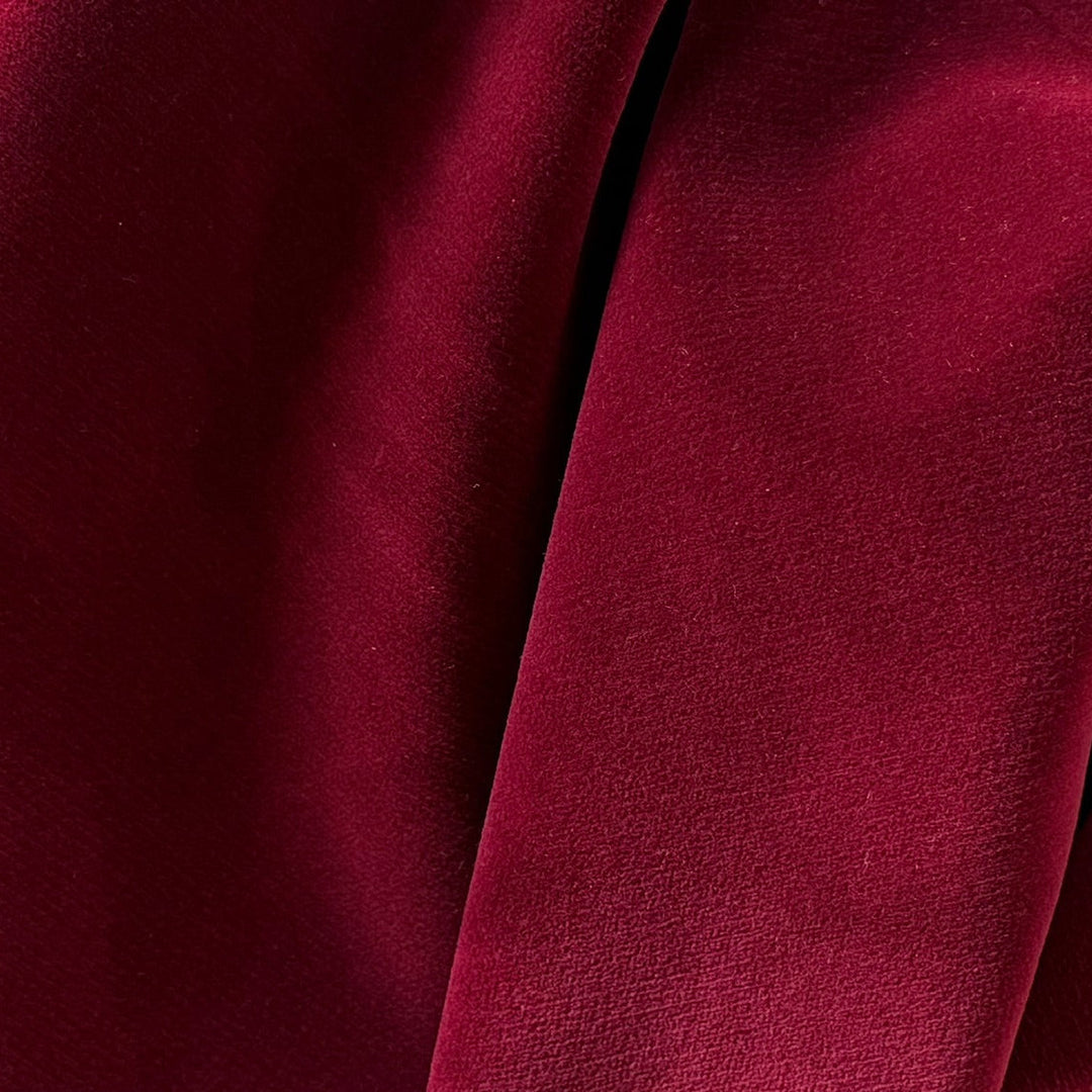 High-End Jeweled Ruby Lush Cotton & Rayon Velvet (Made in Italy)