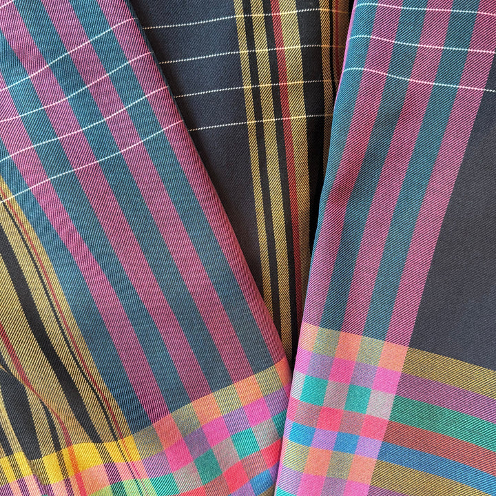 Etro Lighter-Weight Fab Pastel Carnival Stripes Wool Twill (Made in Italy)