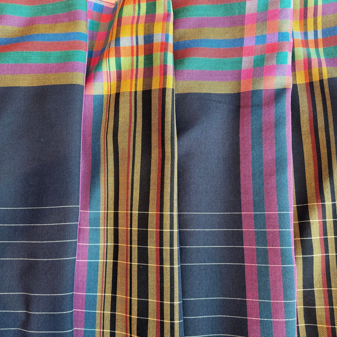 Etro Lighter-Weight Fab Pastel Carnival Stripes Wool Twill (Made in Italy)