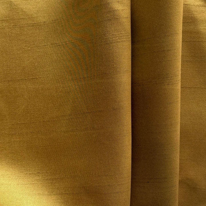Baroque Gold Fire Retardant Polyester Shantung Satin (Made in Italy)