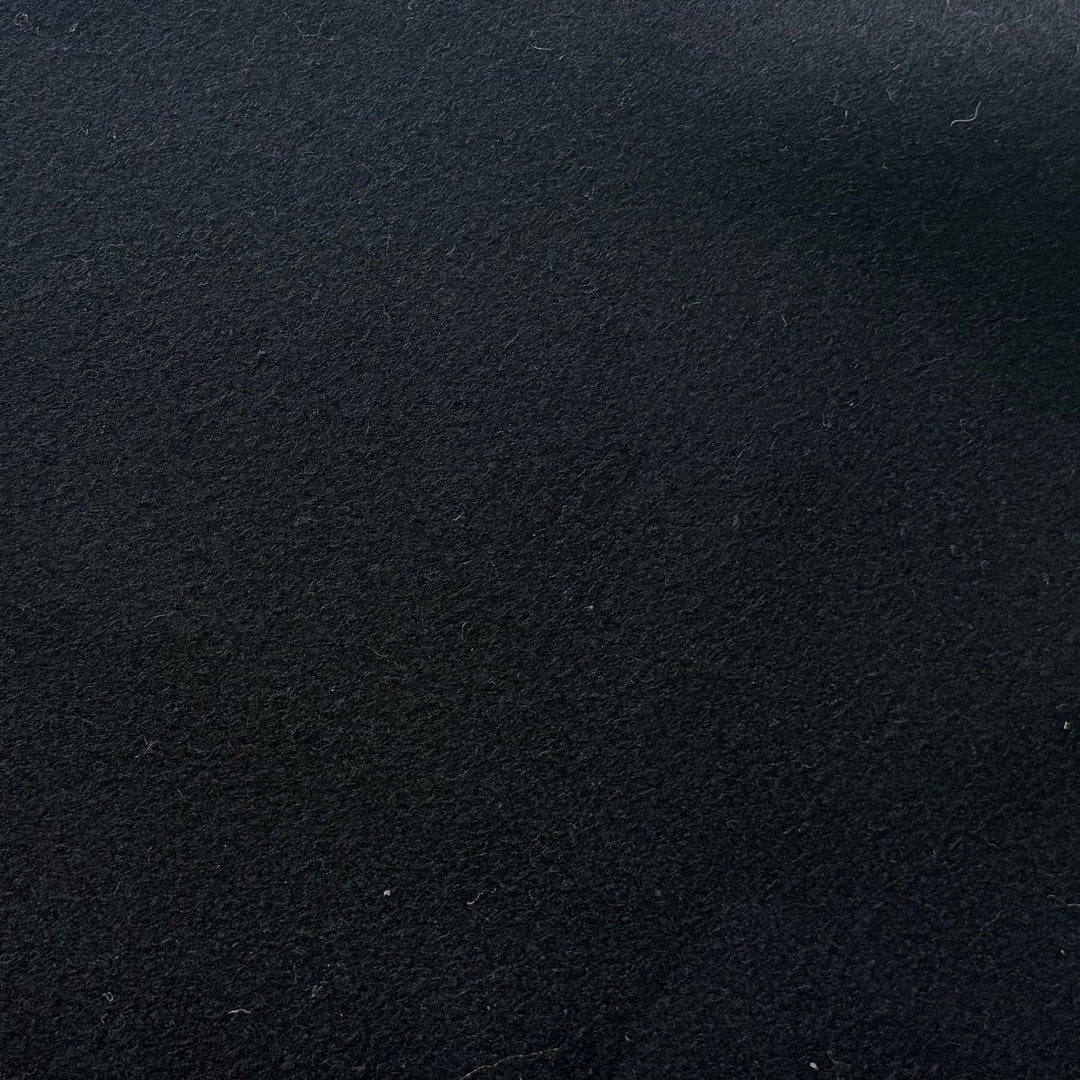 Fire Retardant Onyx Stiffer Wool Melton Coating (Made in Italy)