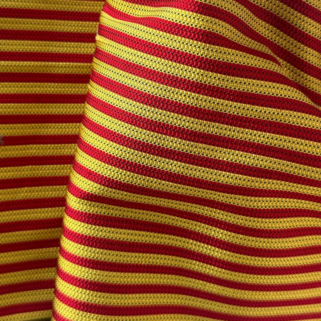 Mid-Weight Mock Regimental Stripes Structured Silk (Made in Italy)