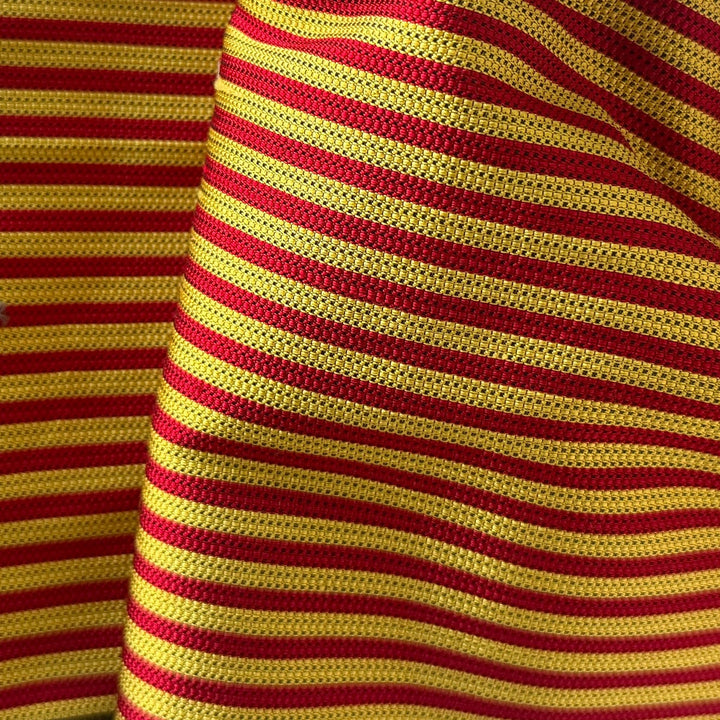 Mid-Weight Mock Regimental Stripes Structured Silk (Made in Italy)