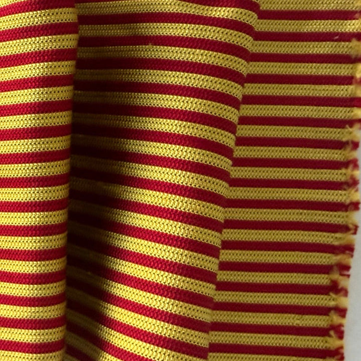 Mid-Weight Mock Regimental Stripes Structured Silk (Made in Italy)