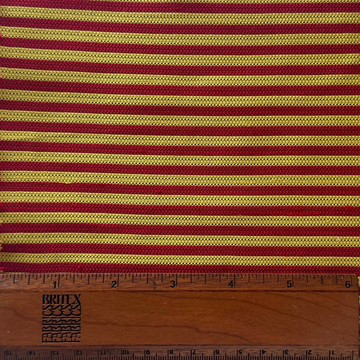 Mid-Weight Mock Regimental Stripes Structured Silk (Made in Italy)