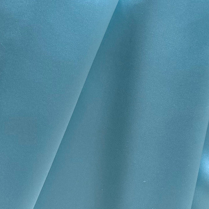 Summertime Sky Blue Silk Satin Charmeuse (Made in Italy)