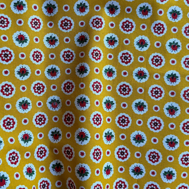 French Provence Buttercup Orimono Quilting Cotton (Made in Japan)