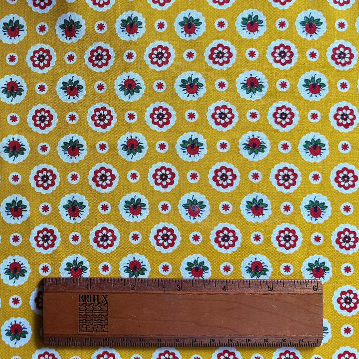 French Provence Buttercup Orimono Quilting Cotton (Made in Japan)