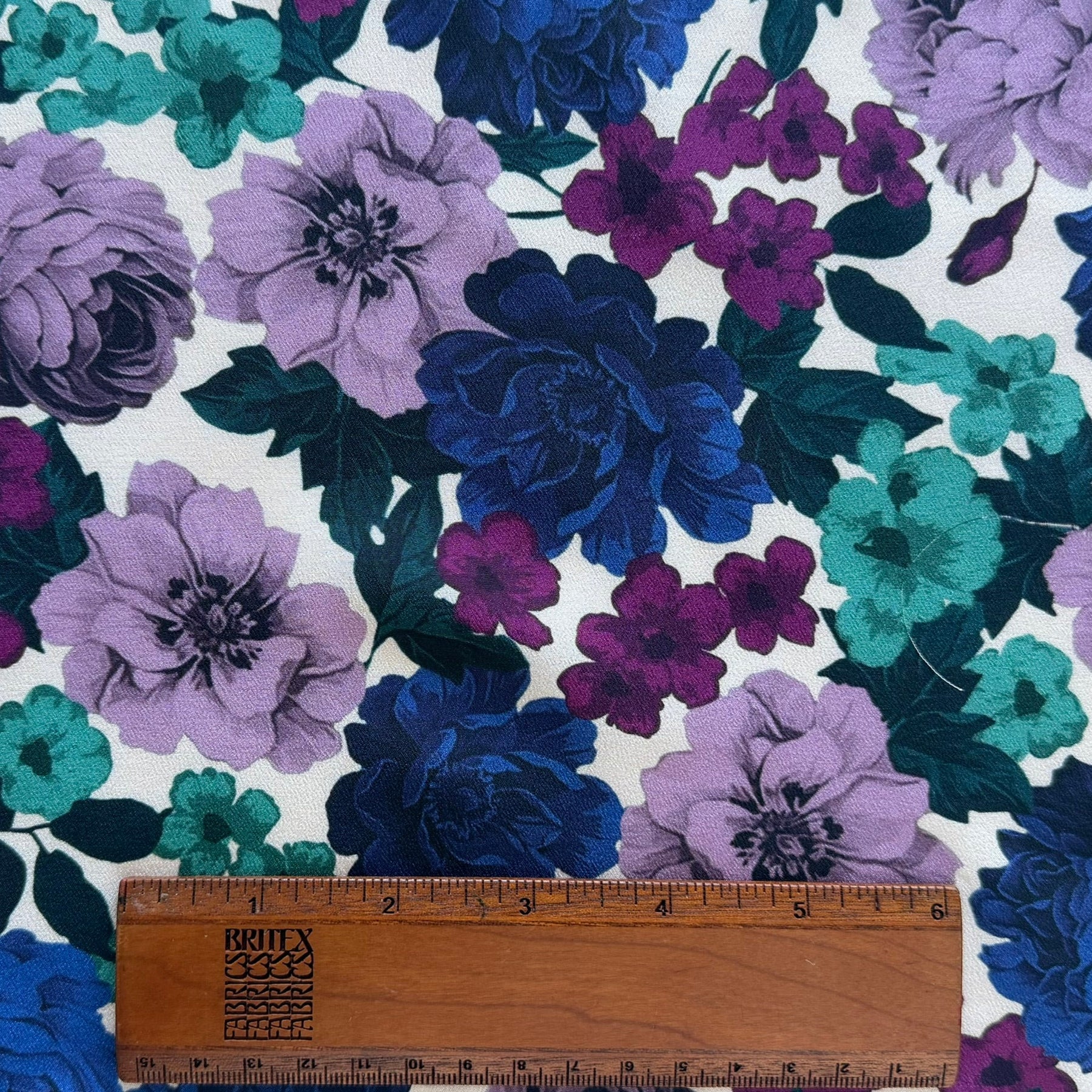 Zimmermann Luxurious Amethyst, Teal & Royal Blue Blooms Silk Crepe de ...