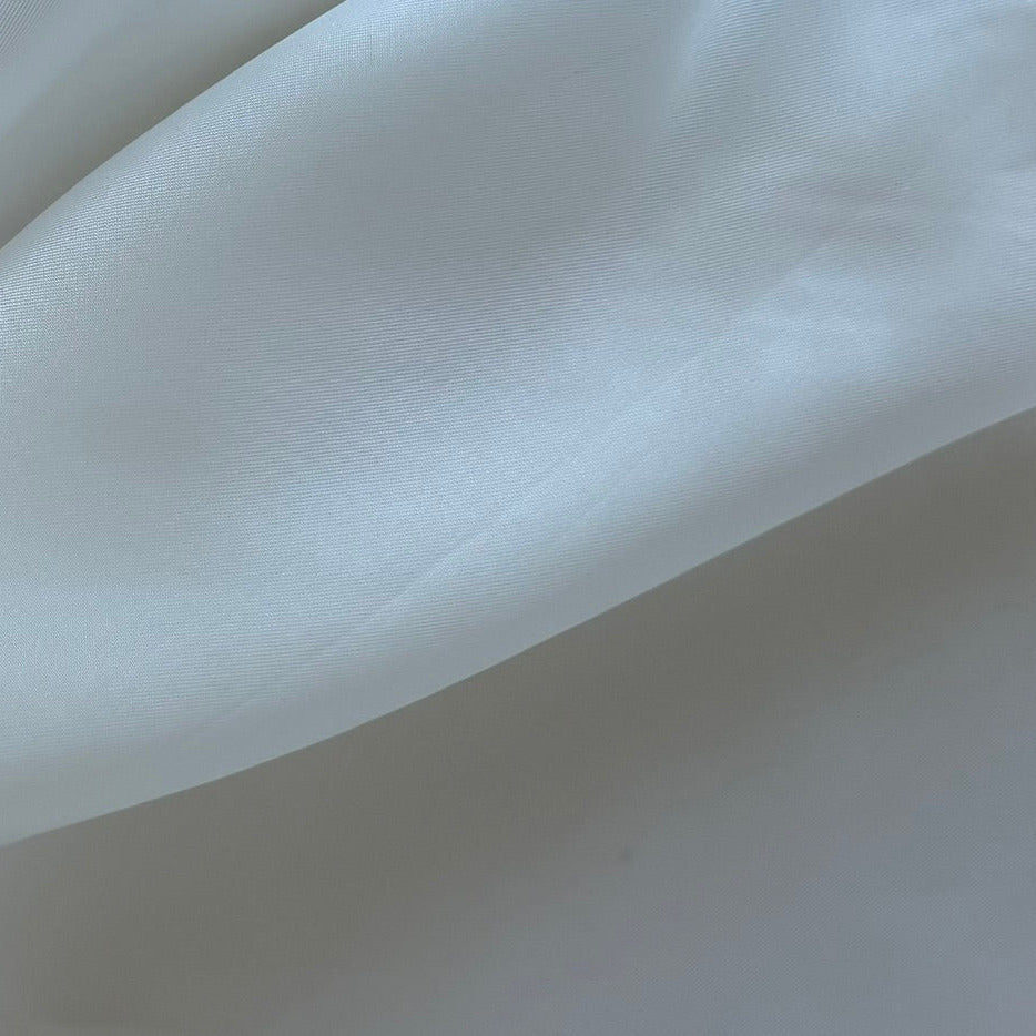 Off White Cupro Rayon Bemberg Twill Lining (Made in Italy)