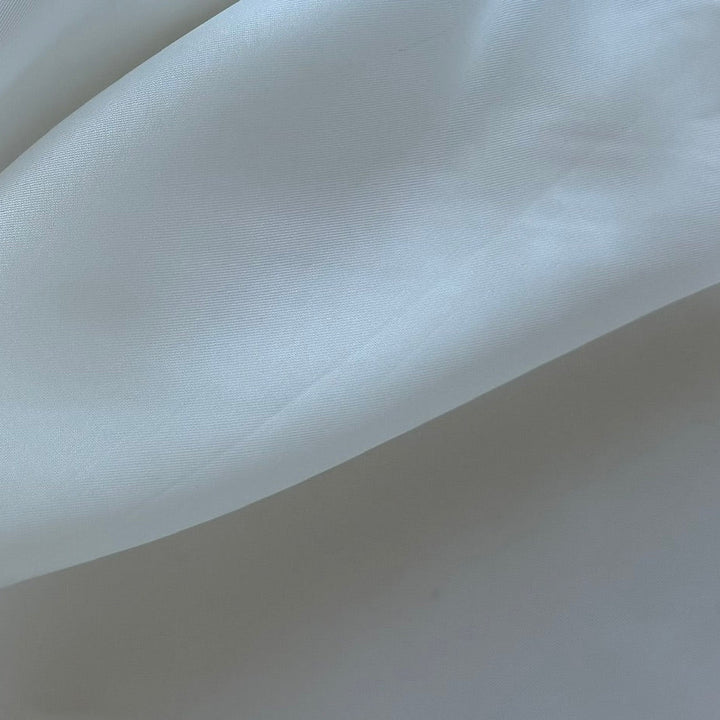 Off White Cupro Rayon Bemberg Twill Lining (Made in Italy)