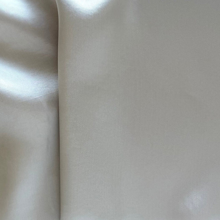 Designer Platinum Pearl Cupro Rayon Bemberg Twill Lining (Made in Italy)
