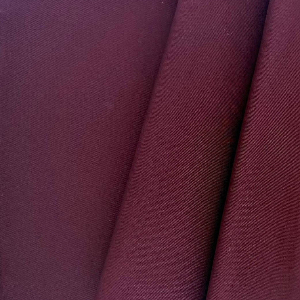 Burgundy Wine Cupro Rayon Bemberg Twill Lining (Made in Italy)