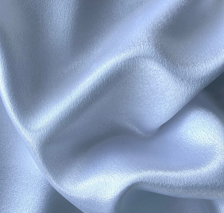 Bright White Polyester Crepe Back Satin (Made in Japan)
