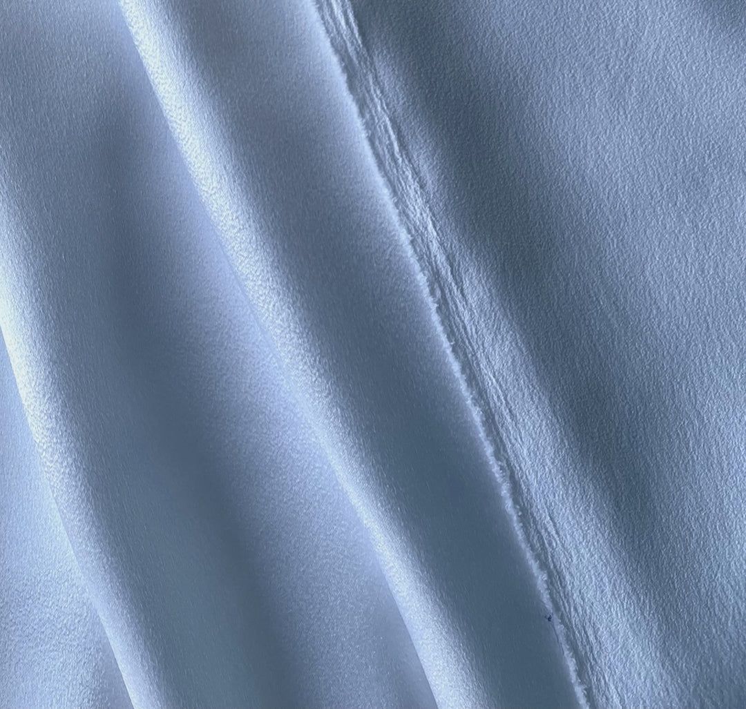Bright White Polyester Crepe Back Satin (Made in Japan)