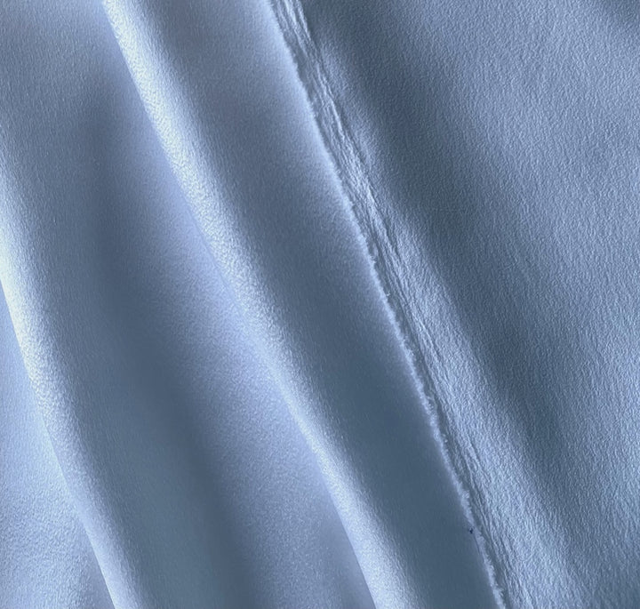 Bright White Polyester Crepe Back Satin (Made in Japan)