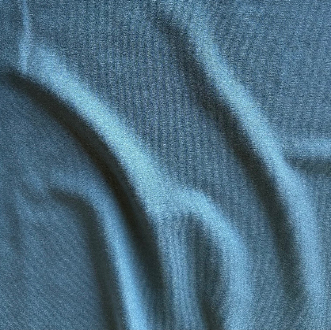 Butter Soft Storm-Cloud Blue Micromodal Jersey Knit (Made in USA)