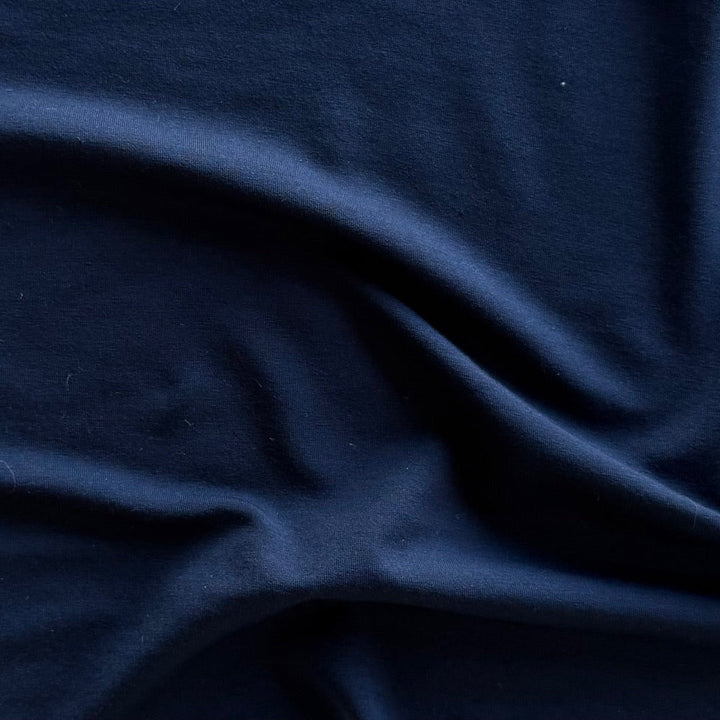 Butter Soft Classic Navy Blue Micromodal Jersey Knit (Made in USA)