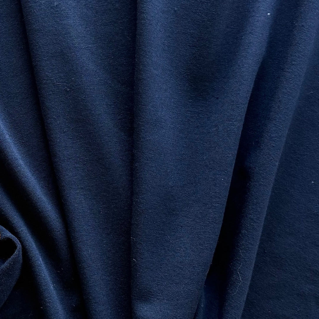 Butter Soft Classic Navy Blue Micromodal Jersey Knit (Made in USA)