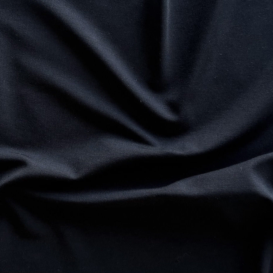 Butter Soft Chic Black Micromodal Jersey Knit (Made in USA)