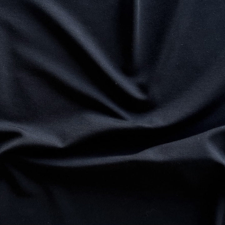 Butter Soft Chic Black Micromodal Jersey Knit (Made in USA)