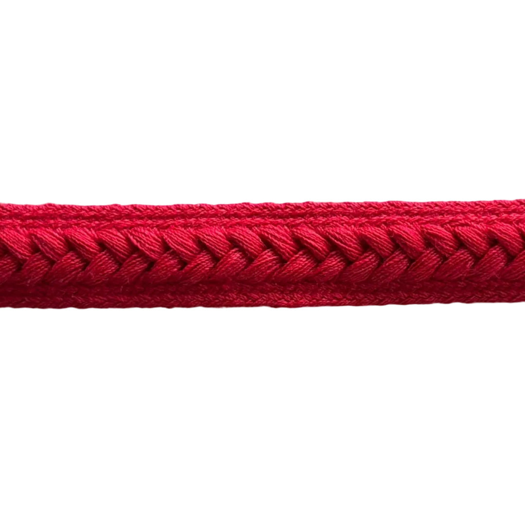 1/2" Cherry Cotton Braided Trim (Made in France)