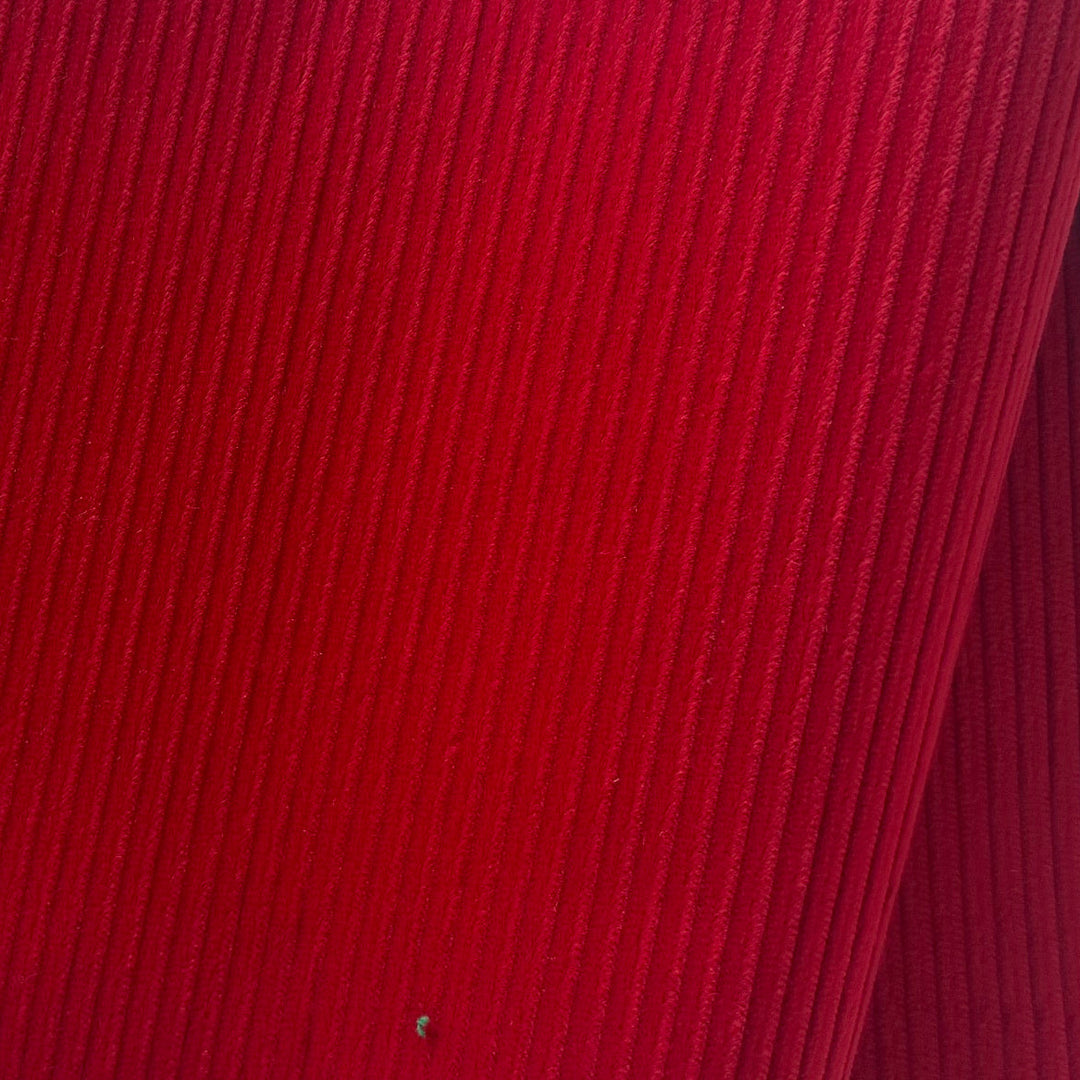 Moncler Holiday Red Backed Stretch Mid-Wale Cotton Corduroy (Made in Italy)