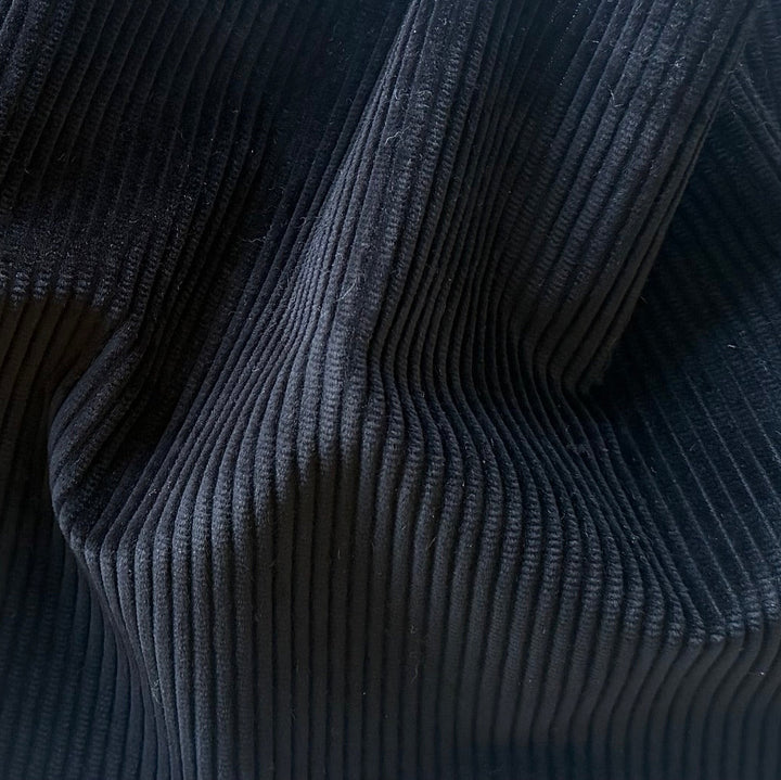 Moncler Onyx Black Mid-Wale Cotton Corduroy (Made in Italy)