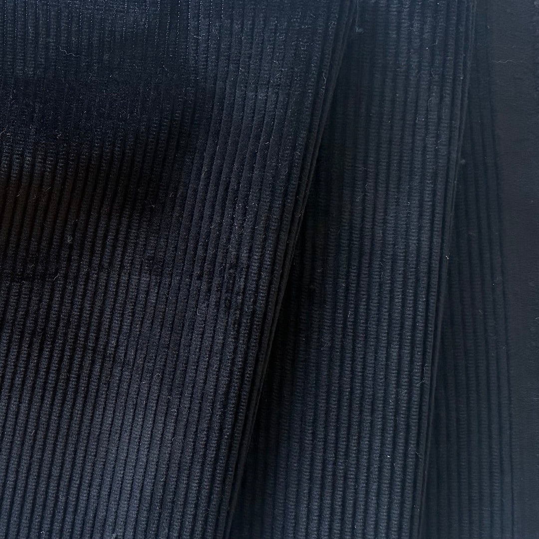 Moncler Onyx Black Mid-Wale Cotton Corduroy (Made in Italy)