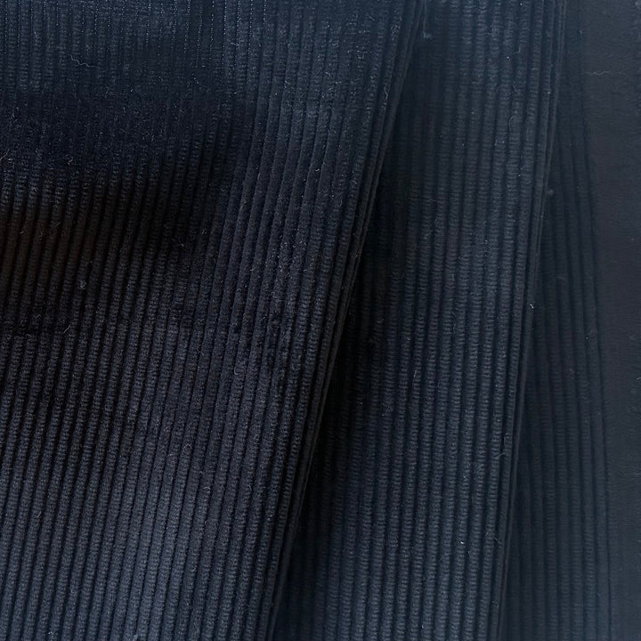Moncler Onyx Black Mid-Wale Cotton Corduroy (Made in Italy)
