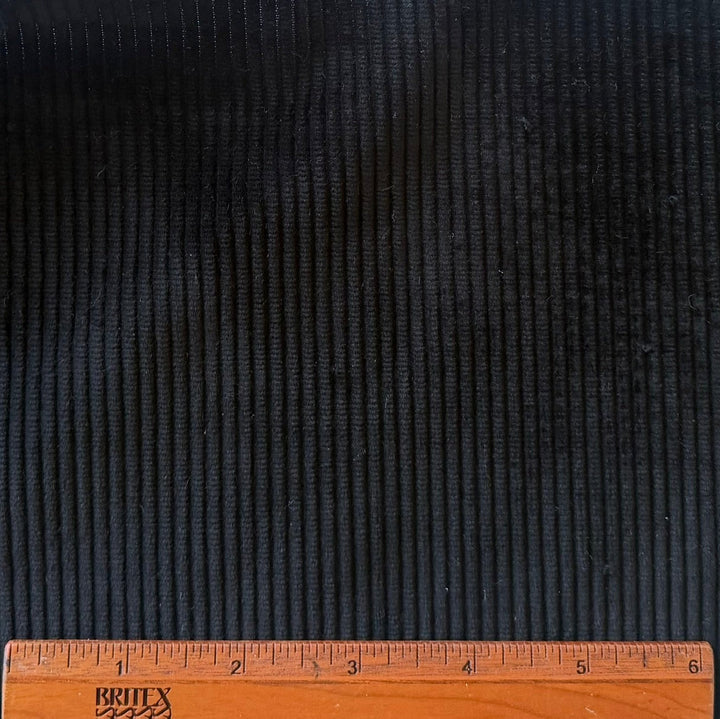 Moncler Onyx Black Mid-Wale Cotton Corduroy (Made in Italy)