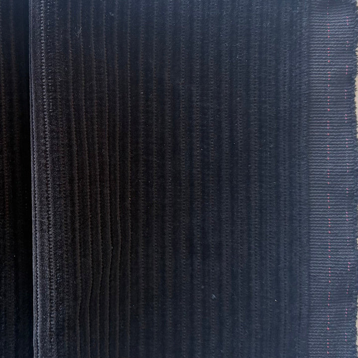 Moncler Jet Black Stitched Back Wide-Wale Cotton Velvet Corduroy (Made in Italy)