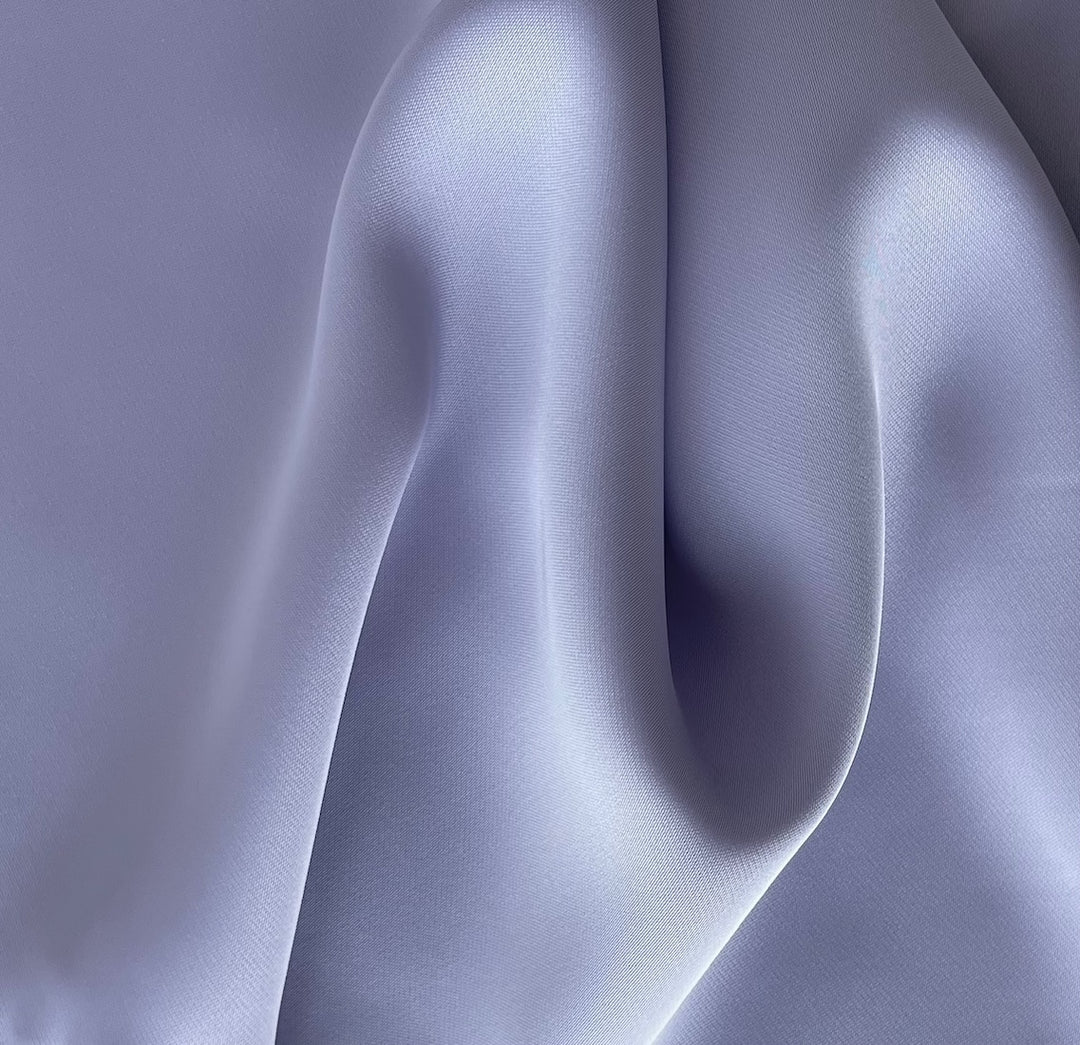 Lavender Mist Double-Sided Polyester Satin Twill (Made in Korea)