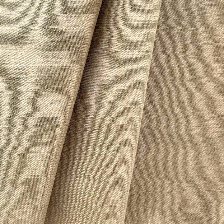 Light-Weight Semi-Sheer Khaki Linen (Made in Lithuania)