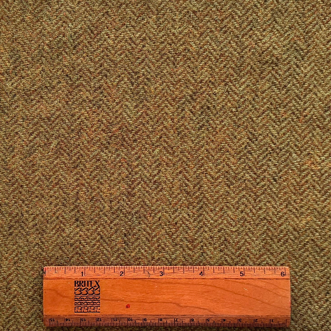 Curried Bronze Herringbone Soft Shetland Wool (Made in Ireland)