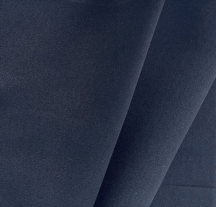 Heavy Luxurious Onyx 4-Ply Rayon Viscose Crepe (Made in Italy)